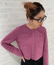 FREE'S MART | ◇ショート丈クルーネックニットカーデ(ニット/セーター)