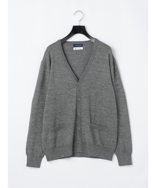 Perfect Suit FActory（パーフェクトスーツファクトリー）の「FILIVIVI　イタリー糸ニットカーディガン　ブラック/グレー/ベージュ/ブラウン/ダークブラウン/ネイビー（カーディガン/ボレロ・メンズ・ダークブラウン/ベージュ/ブラック/ブラウン/ネイビー/グレー・LL/M/L）」の3枚目の写真