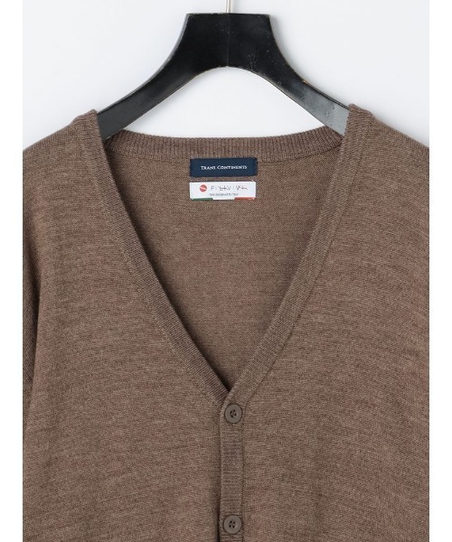 Perfect Suit FActory（パーフェクトスーツファクトリー）の「FILIVIVI　イタリー糸ニットカーディガン　ブラック/グレー/ベージュ/ブラウン/ダークブラウン/ネイビー（カーディガン/ボレロ・メンズ・ダークブラウン/ベージュ/ブラック/ブラウン/ネイビー/グレー・LL/M/L）」の9枚目の写真