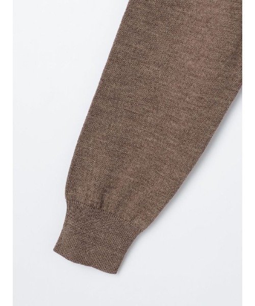 Perfect Suit FActory（パーフェクトスーツファクトリー）の「FILIVIVI　イタリー糸ニットカーディガン　ブラック/グレー/ベージュ/ブラウン/ダークブラウン/ネイビー（カーディガン/ボレロ・メンズ・ダークブラウン/ベージュ/ブラック/ブラウン/ネイビー/グレー・LL/M/L）」の10枚目の写真