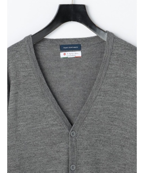 Perfect Suit FActory（パーフェクトスーツファクトリー）の「FILIVIVI　イタリー糸ニットカーディガン　ブラック/グレー/ベージュ/ブラウン/ダークブラウン/ネイビー（カーディガン/ボレロ・メンズ・ダークブラウン/ベージュ/ブラック/ブラウン/ネイビー/グレー・LL/M/L）」の19枚目の写真