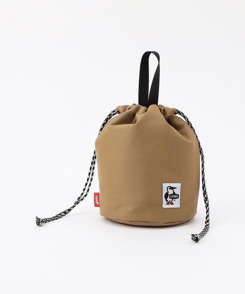 CHUMS(チャムス)の「CHUMS/チャムス Recycle Stand Round Pouch/リサイクルスタンドラウンドポーチ(ハンドバッグ・レディース・ブラック/ベージュ/パープル/レッド/ネイビー・ONE SIZE)」の3枚目の写真