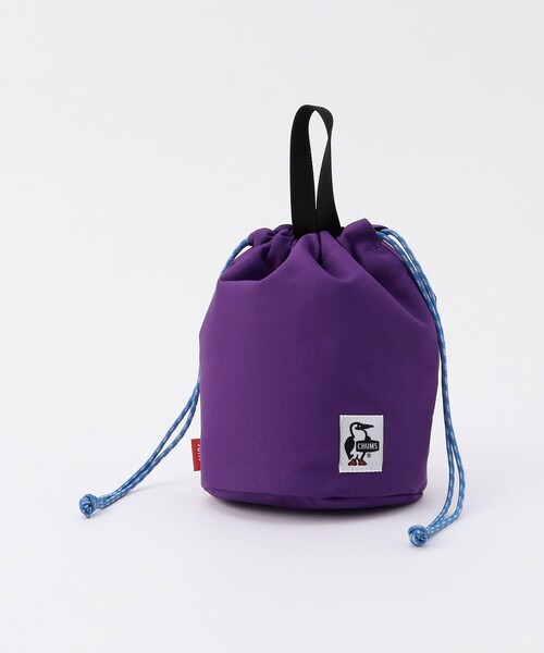 CHUMS(チャムス)の「CHUMS/チャムス Recycle Stand Round Pouch/リサイクルスタンドラウンドポーチ(ハンドバッグ・レディース・ブラック/ベージュ/パープル/レッド/ネイビー・ONE SIZE)」の5枚目の写真