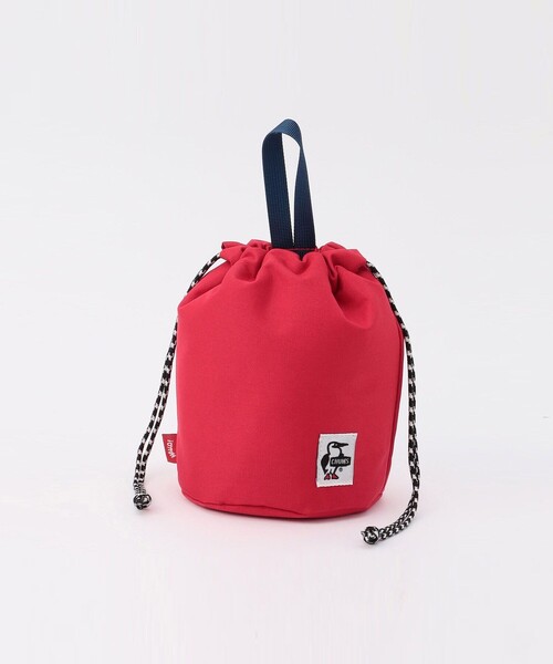CHUMS(チャムス)の「CHUMS/チャムス Recycle Stand Round Pouch/リサイクルスタンドラウンドポーチ(ハンドバッグ・レディース・ブラック/ベージュ/パープル/レッド/ネイビー・ONE SIZE)」の1枚目の写真