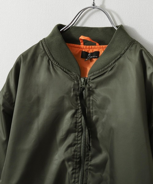 ZIP FIVE(ジップファイブ)の「【ZIP FIVE】 レギュラーサイズ MA-1 撥水 ミリタリー ジャケット ブルゾン(MA-1・メンズ・チャコール/オリーブ/カーキ/ブラック・SMALL/MEDIUM/LARGE/X-LARGE)」の9枚目の写真