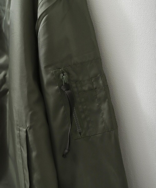 ZIP FIVE(ジップファイブ)の「【ZIP FIVE】 レギュラーサイズ MA-1 撥水 ミリタリー ジャケット ブルゾン(MA-1・メンズ・チャコール/オリーブ/カーキ/ブラック・SMALL/MEDIUM/LARGE/X-LARGE)」の10枚目の写真
