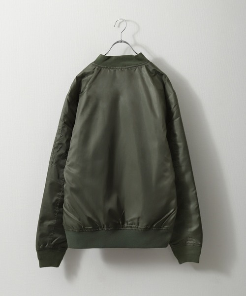 ZIP FIVE(ジップファイブ)の「【ZIP FIVE】 レギュラーサイズ MA-1 撥水 ミリタリー ジャケット ブルゾン(MA-1・メンズ・チャコール/オリーブ/カーキ/ブラック・SMALL/MEDIUM/LARGE/X-LARGE)」の8枚目の写真