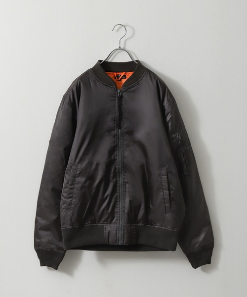 ZIP FIVE(ジップファイブ)の「【ZIP FIVE】 レギュラーサイズ MA-1 撥水 ミリタリー ジャケット ブルゾン(MA-1・メンズ・チャコール/オリーブ/カーキ/ブラック・SMALL/MEDIUM/LARGE/X-LARGE)」の12枚目の写真