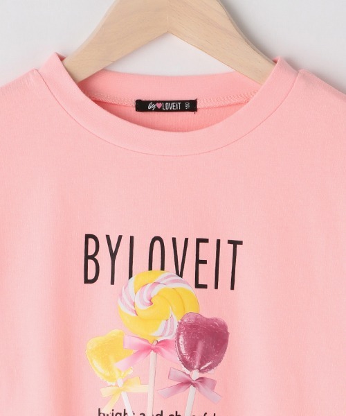 by LOVEiT（バイラビット）の「ロリーポップ長袖Ｔシャツ（Tシャツ/カットソー・キッズ・ラベンダー/ピンク/ミント/ブラック・150cm/160cm/120cm/130cm/140cm）」の6枚目の写真