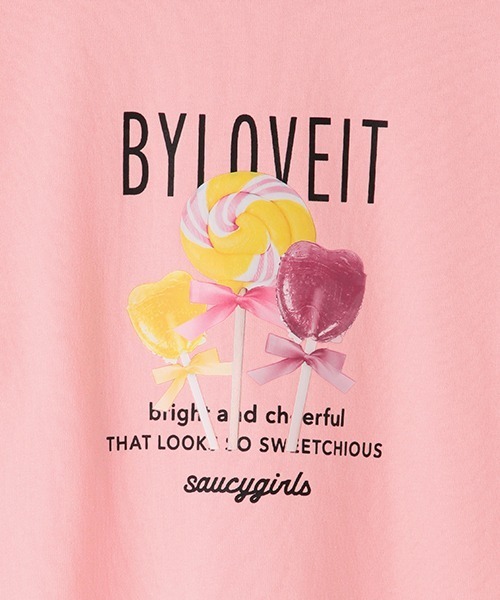 by LOVEiT（バイラビット）の「ロリーポップ長袖Ｔシャツ（Tシャツ/カットソー・キッズ・ラベンダー/ピンク/ミント/ブラック・150cm/160cm/120cm/130cm/140cm）」の7枚目の写真