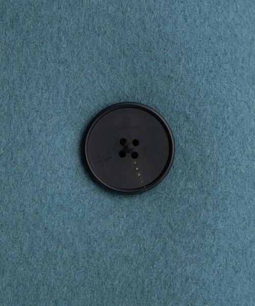 LOEFF（ロエフ）の「＜LOEFF＞ビーバー 2ボタン チェスターコート（チェスターコート・レディース・ターコイズブルー/ダークグレー・1/0）」の21枚目の写真