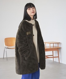 LOWRYS FARM | ミリタリーボアコート　123003(ミリタリージャケット)