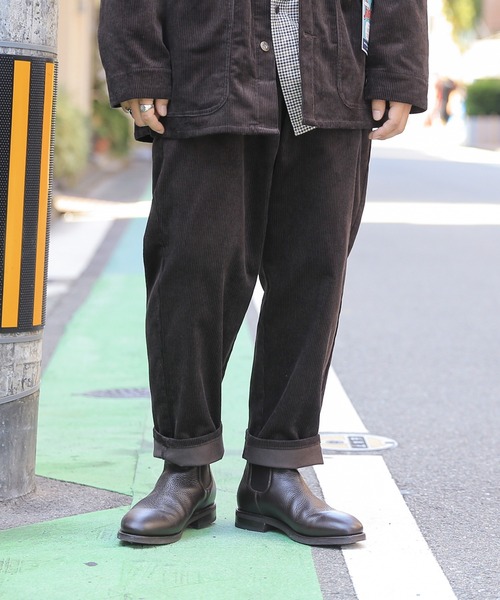 WAIPER.inc（ワイパーインク）の「ユニバーサルオーバーオール T-05 CORDUROY TUCK TAPERED（その他パンツ・メンズ・ダークブラウン/ベージュ/ブラック/グレー・34/32/30/36）」の4枚目の写真