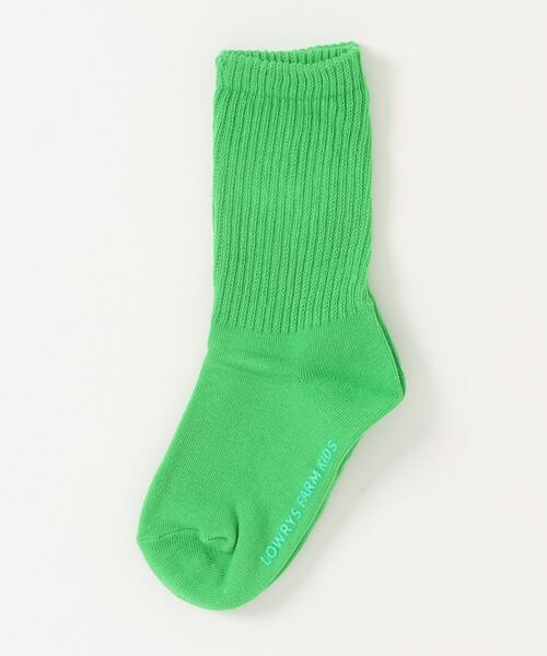 LOWRYS FARM（ローリーズファーム）の「カラーソックス　166651（ソックス/靴下・キッズ・パープル/イエロー/グリーン/ピンク/レッド/ブルー/その他1/イエロー系その他/パープル系その他/グリーン系その他/ブルー系その他/ブルー系その他2/ライム/パープル系その他2/ネイビー/オレンジ/エンジ/パープル系その他3/カーキ/マスタード/レッド系その他・MEDIUM/LARGE）」の3枚目の写真