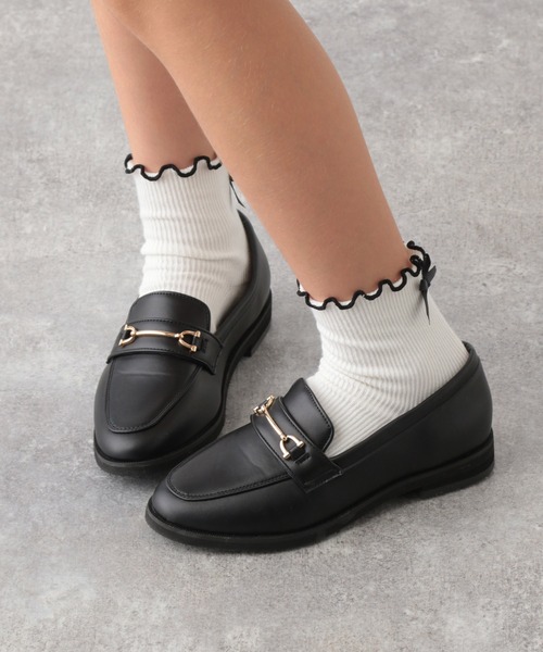 GLOBAL WORK（グローバルワーク）の「ラクッション/撥水ローファー/126451（ローファー・キッズ・ブラック・19cm/20cm/21cm/18cm/22cm）」の2枚目の写真