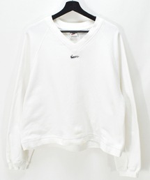 NIKE（ナイキ）の「【ヴィンテージ古着】90s NIKE / ナイキ SWOOSH 刺繍 ビジュー付き Vネックスウェット（スウェット・メンズ）」