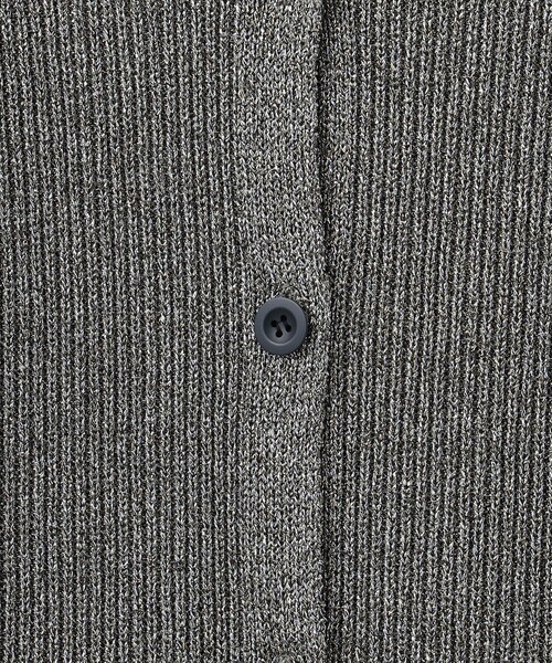 6（ロク）の「＜6(ROKU)＞LAME SHIRT CARDIGAN/カーディガン 