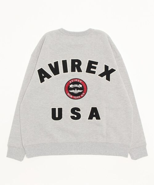 AVIREX(アヴィレックス)の「【Women's】VARSITY LOGO CREW NECK SWEAT / バーシティ ロゴ クルーネック スウェット / AVIREX / アヴィレックス(スウェット・レディース・ブラック/ホワイト/その他・F)」の5枚目の写真