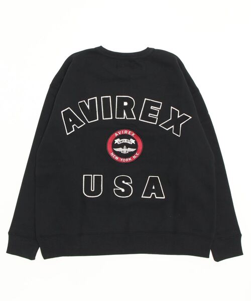AVIREX(アヴィレックス)の「【Women's】VARSITY LOGO CREW NECK SWEAT / バーシティ ロゴ クルーネック スウェット / AVIREX / アヴィレックス(スウェット・レディース・ブラック/ホワイト/その他・F)」の6枚目の写真