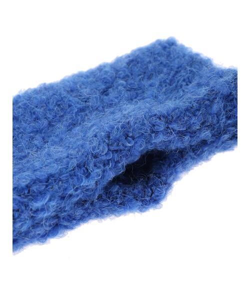 Green Parks(グリーンパークス)の「・ブークレショートアームウォーマー(アームカバー・レディース・ブラック/グレイッシュベージュ/ブルー/アイボリー・FREE)」の6枚目の写真