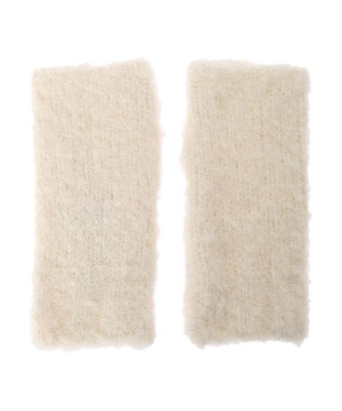 Green Parks(グリーンパークス)の「・ブークレショートアームウォーマー(アームカバー・レディース・ブラック/グレイッシュベージュ/ブルー/アイボリー・FREE)」の5枚目の写真