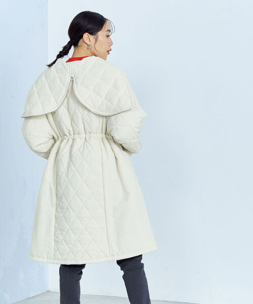 fredy emue（フレディエミュ）の「キルティングフードZIPコート