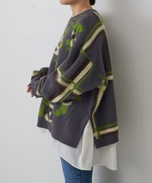 BEARDSLEY 花ジャカードニット ベージュ 01739260001692081818.jpg