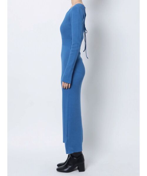 EMODA（エモダ）の「バックレースアップロングワンピース（ワンピース・レディース・ブラック/ブルー・FREE）」の18枚目の写真