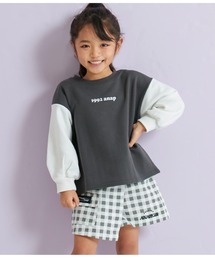 ANAP kids | 袖バイカラー裏毛トレーナー(スウェット)