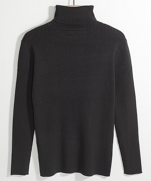 GIORDANO（ジョルダーノ）の「[ CALLEJERA ] TURTLENECK SWEATER（ニット/セーター・レディース・ブラック/カーキ・0）」の3枚目の写真