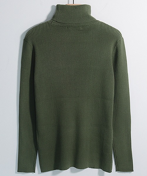 GIORDANO（ジョルダーノ）の「[ CALLEJERA ] TURTLENECK SWEATER（ニット/セーター・レディース・ブラック/カーキ・0）」の5枚目の写真