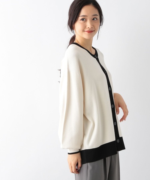 GLOBAL WORK(グローバルワーク)の「トリプルイージークルーカーディガン長袖/163497(カーディガン/ボレロ・レディース・グリーン/ブラック系その他/グレイッシュベージュ/アイボリー系/サックスブルー・MEDIUM/LARGE)」の22枚目の写真