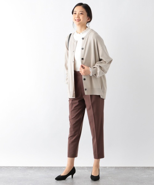 GLOBAL WORK(グローバルワーク)の「トリプルイージークルーカーディガン長袖/163497(カーディガン/ボレロ・レディース・グリーン/ブラック系その他/グレイッシュベージュ/アイボリー系/サックスブルー・MEDIUM/LARGE)」の11枚目の写真