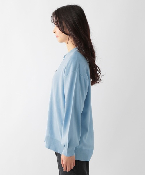 GLOBAL WORK(グローバルワーク)の「トリプルイージークルーカーディガン長袖/163497(カーディガン/ボレロ・レディース・グリーン/ブラック系その他/グレイッシュベージュ/アイボリー系/サックスブルー・MEDIUM/LARGE)」の9枚目の写真