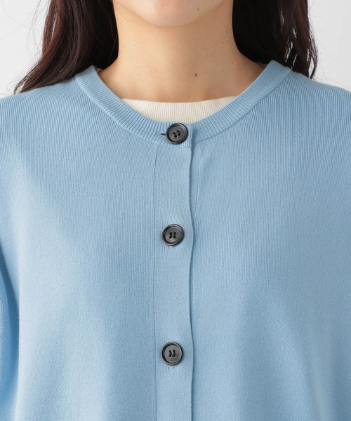 GLOBAL WORK(グローバルワーク)の「トリプルイージークルーカーディガン長袖/163497(カーディガン/ボレロ・レディース・グリーン/ブラック系その他/グレイッシュベージュ/アイボリー系/サックスブルー・MEDIUM/LARGE)」の14枚目の写真