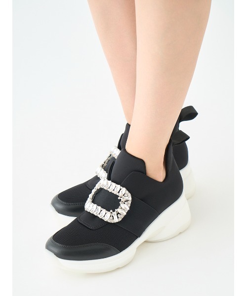 セルフォード CELFORD ビジュースニーカー 38 黒