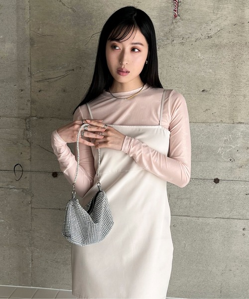 EPIMI E'PIMMY（エピミエピミー）の「モノグラムシアートップス（Tシャツ/カットソー・レディース・ホワイト/ブラック/ピンクベージュ/チャコールグレー・MEDIUM）」の14枚目の写真