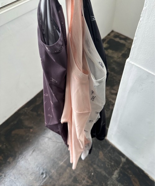 セール】モノグラムシアートップス（Tシャツ/カットソー