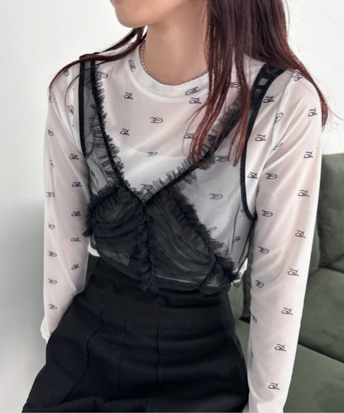 国産品 セール】モノグラムシアートップス（Tシャツ/カットソー トップス