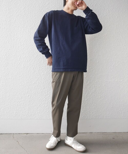 セール】【SHIPS any別注】LA APPAREL: 8.5oz 長袖 Tシャツ 23SS◇（T