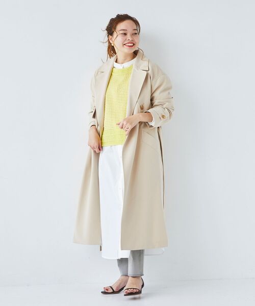 le.coeur blanc（ルクールブラン）の「2wayジレトレンチコート（トレンチコート・レディース・ライトベージュ/ベージュ・38）」の3枚目の写真