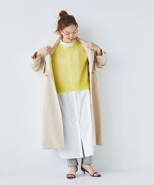 le.coeur blanc（ルクールブラン）の「2wayジレトレンチコート（トレンチコート・レディース・ライトベージュ/ベージュ・38）」の15枚目の写真