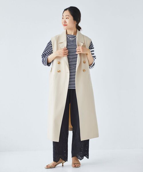le.coeur blanc（ルクールブラン）の「2wayジレトレンチコート（トレンチコート・レディース・ライトベージュ/ベージュ・38）」の21枚目の写真