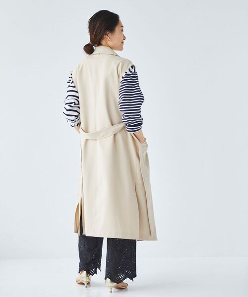 le.coeur blanc（ルクールブラン）の「2wayジレトレンチコート（トレンチコート・レディース・ライトベージュ/ベージュ・38）」の9枚目の写真