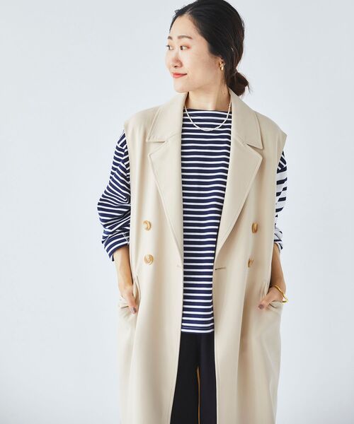 le.coeur blanc（ルクールブラン）の「2wayジレトレンチコート（トレンチコート・レディース・ライトベージュ/ベージュ・38）」の5枚目の写真