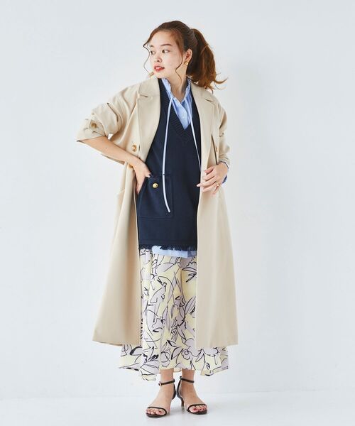 le.coeur blanc（ルクールブラン）の「2wayジレトレンチコート（トレンチコート・レディース・ライトベージュ/ベージュ・38）」の13枚目の写真