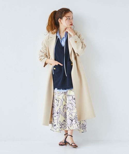 le.coeur blanc（ルクールブラン）の「2wayジレトレンチコート（トレンチコート・レディース・ライトベージュ/ベージュ・38）」の17枚目の写真