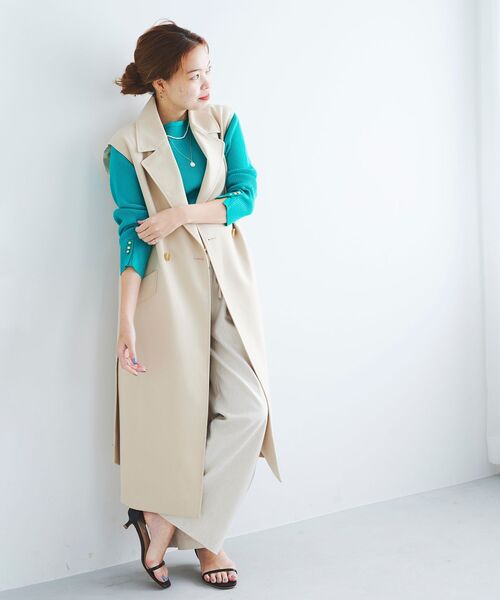 le.coeur blanc（ルクールブラン）の「2wayジレトレンチコート（トレンチコート・レディース・ライトベージュ/ベージュ・38）」の14枚目の写真
