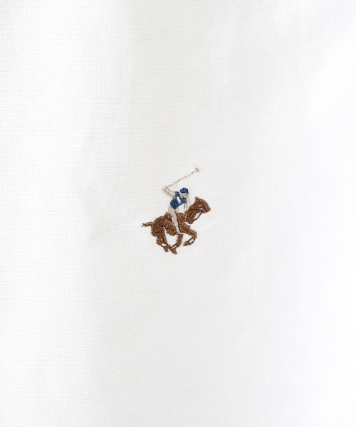 BEVERLY HILLS POLO CLUB（ビバリーヒルズポロクラブ）の「【BEVERLY HILLS POLO CLUB/ビバリーヒルズポロクラブ】ビッグシルエット ワンポイントPOLO 刺繍 BDシャツ/ボタンダウンシャツ（シャツ/ブラウス・メンズ・ホワイト/グリーン/その他1/その他2/グレイッシュブルー・LL/M/L）」の18枚目の写真