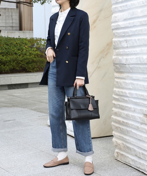 MIAN (ミアン)の「【MIAN】ダブルフラップ2wayハンドバッグ ANNABEL 2221-116-1(トートバッグ・レディース・ブラック/アイボリー/グレイッシュベージュ/ワイン/チャコールグレー/グリーン/ダークブラウン/モカ/イエロー・FREE)」の19枚目の写真